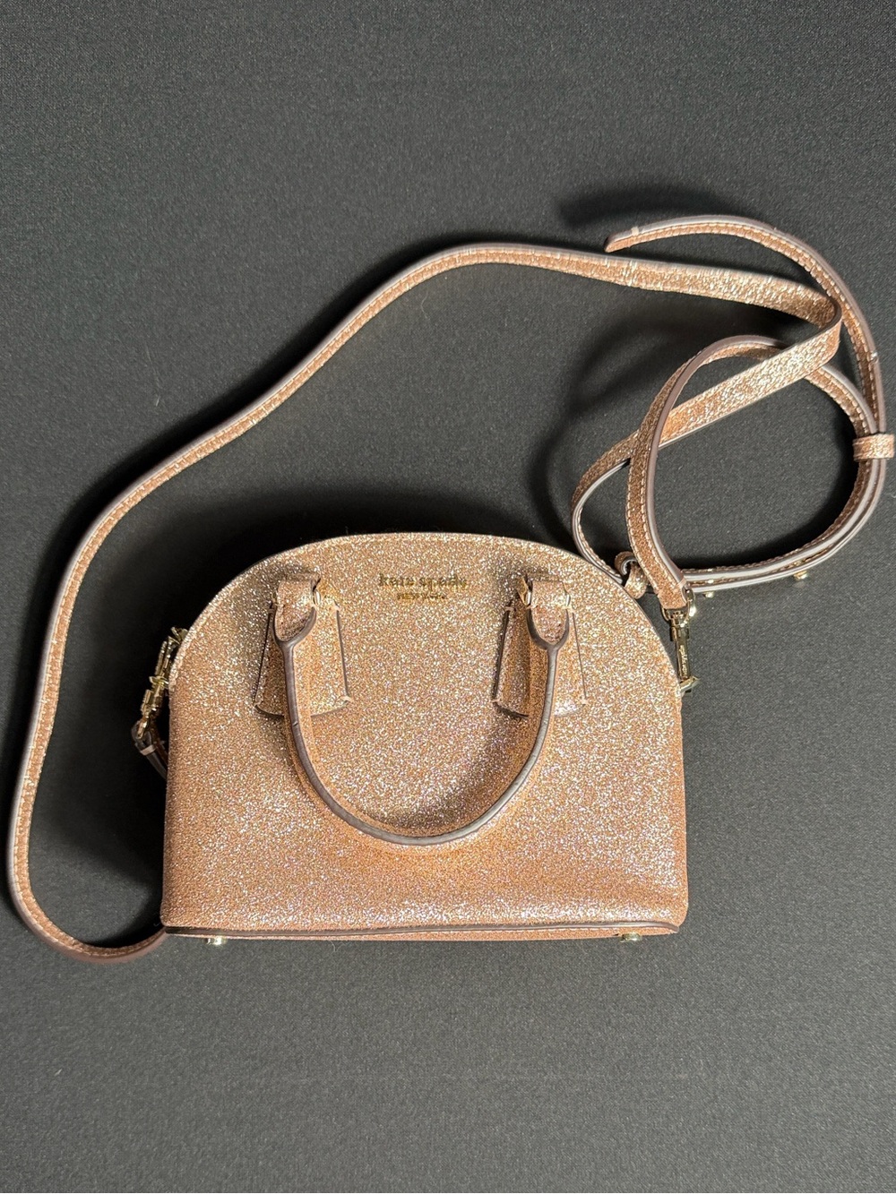 Kate Spade Sylvia Glitter Mini Dome Satchel - Picture 4 of 16